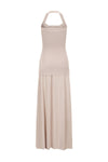 SWAYING/KNIT seamless halter neck long skirt SW24SS2L17 almond color PS68